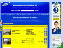 Tablet Screenshot of monteurzimmer-bielefeld.de